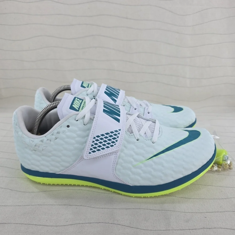 Nike Mens Zoom High Jump Elite Barely Green/Bright Spruce FZ9636-100 Sz 9.5 NEW